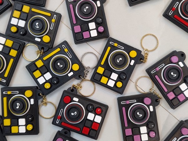 Keychains with different colors